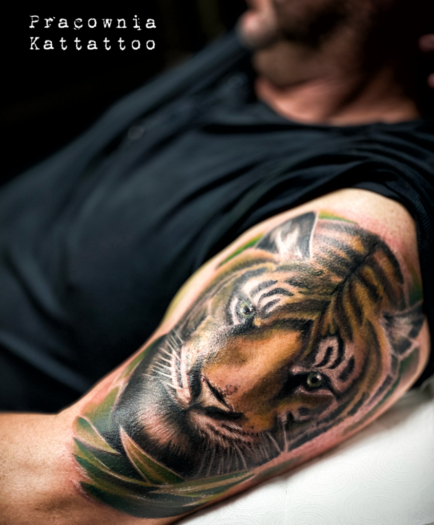 tatuaż tygrys